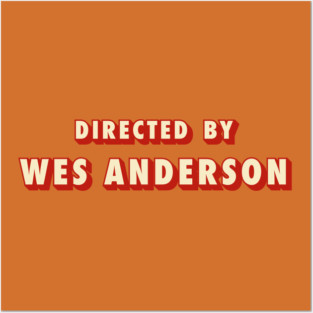 Directed by Wes Anderson Typography Posters and Art