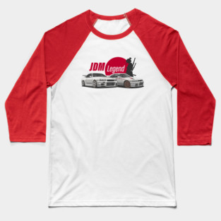 JDM Legend | Samurai girl silhouette Baseball T-Shirt