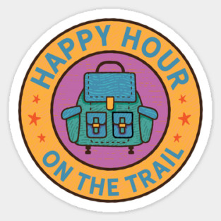 Happy Hour on the Trail Sticker