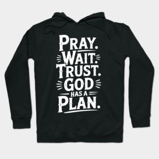 Pray Wait Trust God Has a Plan Hoodie