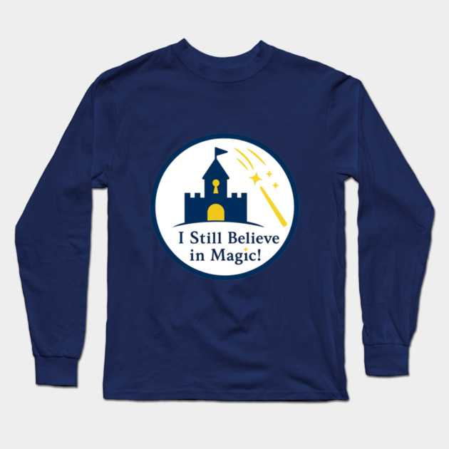 I Still Believe in Magic With Shooting Stars Long Sleeve T-Shirt by Disney For Seniors