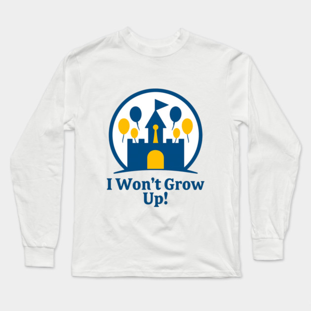 Castle, Balloons and Fun! Long Sleeve T-Shirt by Disney For Seniors