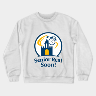 Senior Real Soon White Inside Circle Crewneck Sweatshirt
