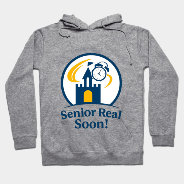 Senior Real Soon White Inside Circle Hoodie by Disney For Seniors