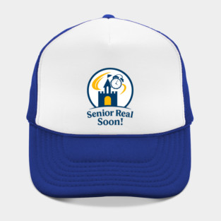Senior Real Soon White Inside Circle Hat