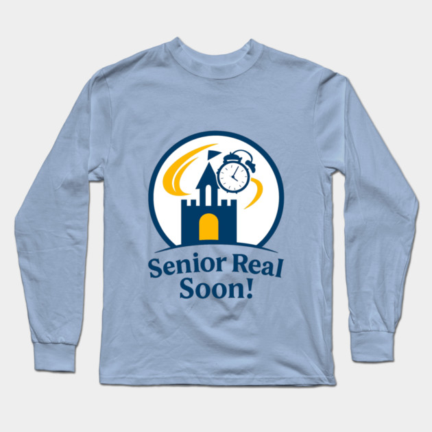 Senior Real Soon White Inside Circle Long Sleeve T-Shirt by Disney For Seniors