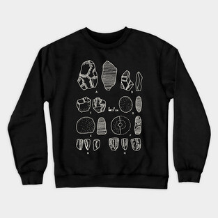 Archeology Stone Collection - Paleontology and Anthropology Crewneck Sweatshirt