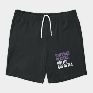 Daily Mail Readers - Not My Cup of Tea Funny Sarcasm Purple Vintage Style Joke Shorts