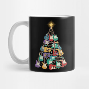 Guitar Christmas Tree Mug