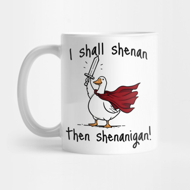 Cute Quest Goose says "I shall shenan then shenanigan!" by Luxinda