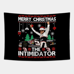 Merry Christmas The Intimidator Dale Earnhardt Vintage 90s Tapestry