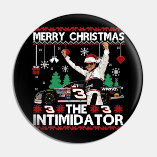 Merry Christmas The Intimidator Dale Earnhardt Vintage 90s Pin