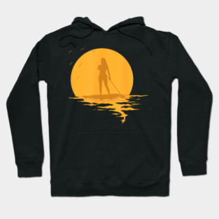 Stand Up Paddling Sup Sunset Hoodie