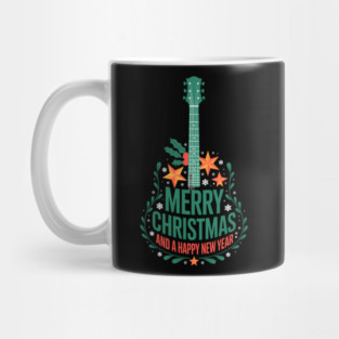 Guitar Christmas Tree Funny Guitarist Merry Xmas Mug