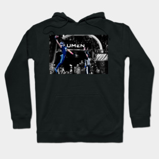 Jaxon Smith-Njigba Seattle Seahawks dunks on the goalpost crossbar Hoodie