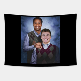 Bo Nix Courtland Sutton Step Brothers, Denver Broncos Football Tapestry