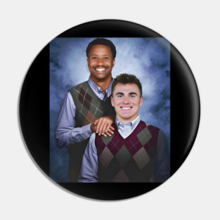 Bo Nix Courtland Sutton Step Brothers, Denver Broncos Football Pin