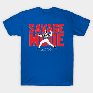 Trey Yesavage Savage Mode Toronto Blue Jays Signature T-Shirt