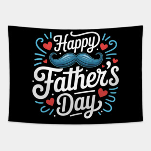 Happy Fathers Day Tapestry