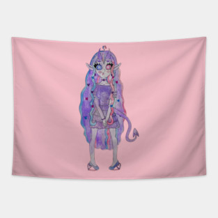 Pastel Stardust Demon Tapestry