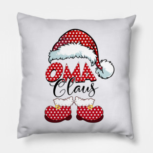 Vintage Oma Claus Xmas Santa Claus Merry Christmas Pillow