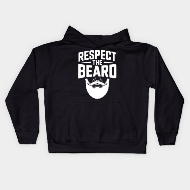 Respect the Beard Kids Hoodie by Frank Ring