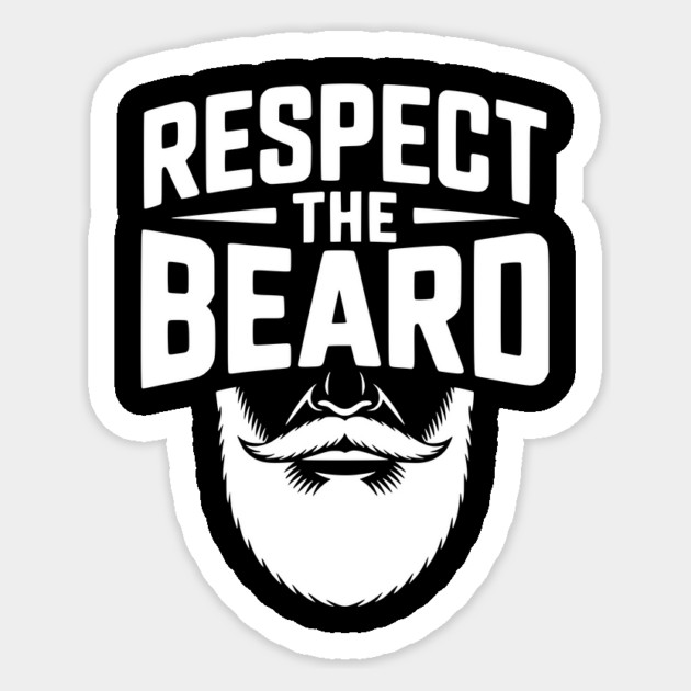 Respect the Beard Sticker by Frank Ring