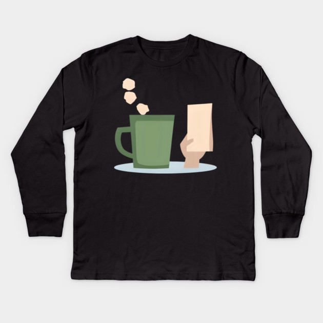 Bookmarks and Mugs books and coffee Kids Long Sleeve T-Shirt by SR8891