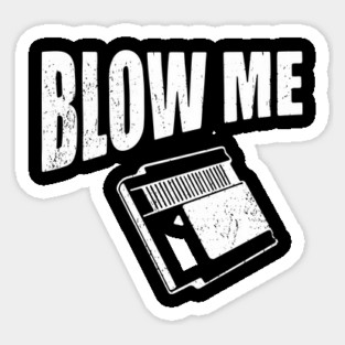 Blow Me Retro Cartridge Edgy Nostalgia Magnet