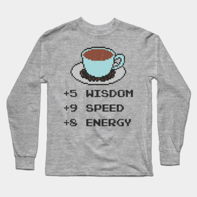Caffeine Potion Disguised As A Cup Of Coffee RPG Gamer Long Sleeve T-Shirt by Anticorporati