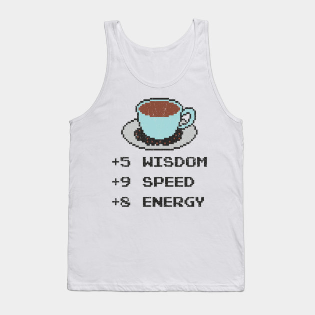 Caffeine Potion Disguised As A Cup Of Coffee RPG Gamer Tank Top by Anticorporati