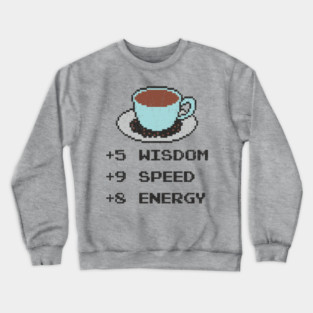 Caffeine Potion Disguised As A Cup Of Coffee RPG Gamer Crewneck Sweatshirt