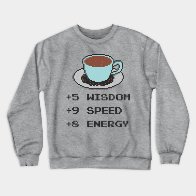 Caffeine Potion Disguised As A Cup Of Coffee RPG Gamer Crewneck Sweatshirt by Anticorporati