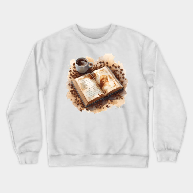 Daily Dose Coffee & Literature books Crewneck Sweatshirt by SR8891