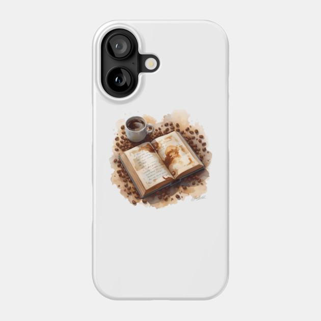 Daily Dose Coffee & Literature books Phone Case by SR8891