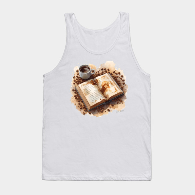 Daily Dose Coffee & Literature books Tank Top by SR8891