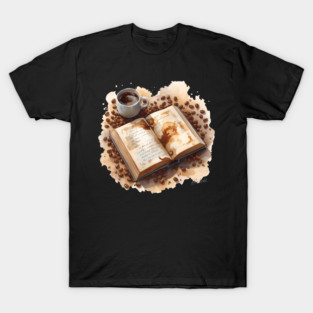 Daily Dose Coffee & Literature books T-Shirt