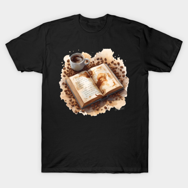 Daily Dose Coffee & Literature books T-Shirt by SR8891