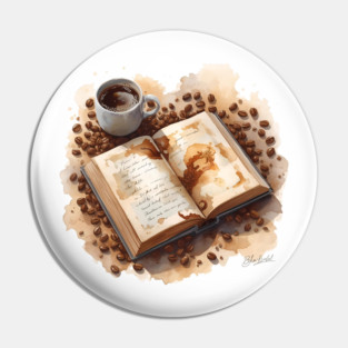 Daily Dose Coffee & Literature books Pin