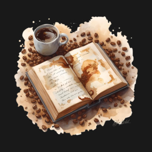 Daily Dose Coffee & Literature books T-Shirt