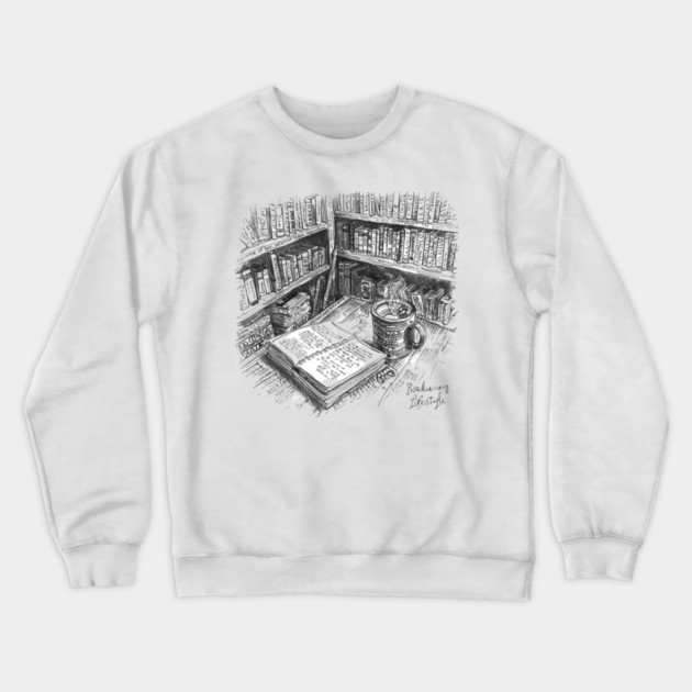 Journaling With My Mocha Crewneck Sweatshirt by SR8891