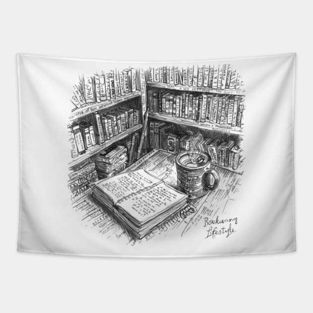 Journaling With My Mocha Tapestry by SR8891