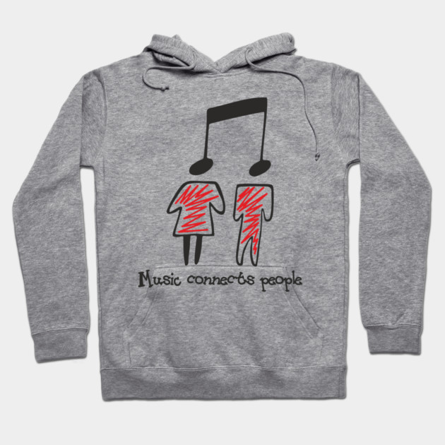 Music Connects People Sound Therapy Hoodie by Anticorporati