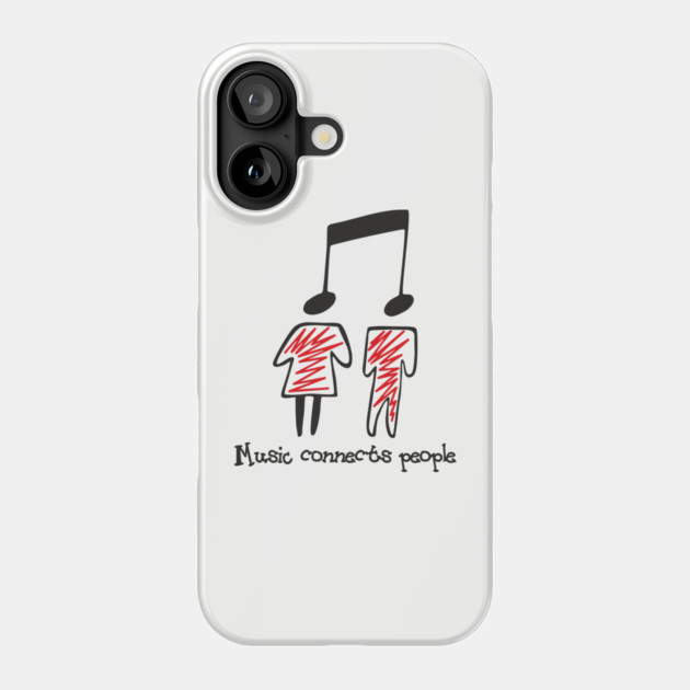 Music Connects People Sound Therapy Phone Case by Anticorporati