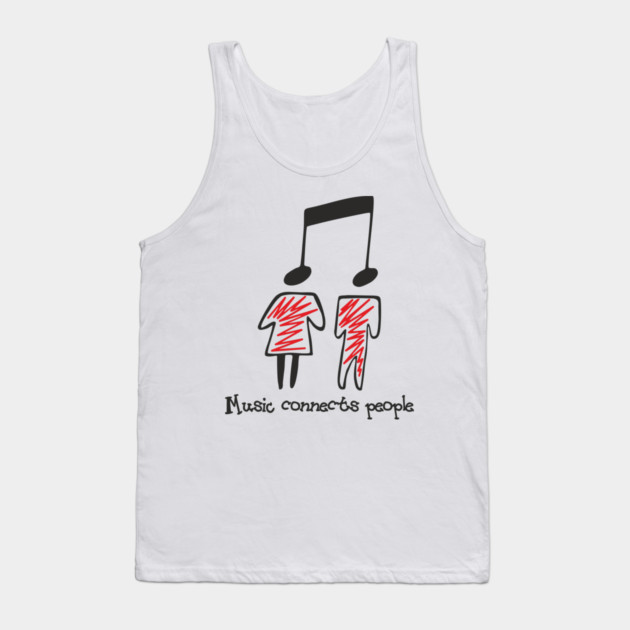 Music Connects People Sound Therapy Tank Top by Anticorporati