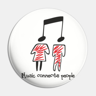 Music Connects People Sound Therapy Pin