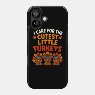 Cutest Little Turkeys Tee Phone Case