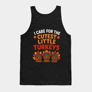 Cutest Little Turkeys Tee Tank Top