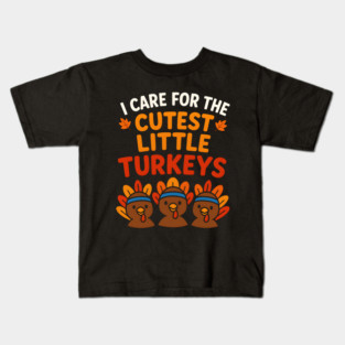 Cutest Little Turkeys Tee Kids T-Shirt