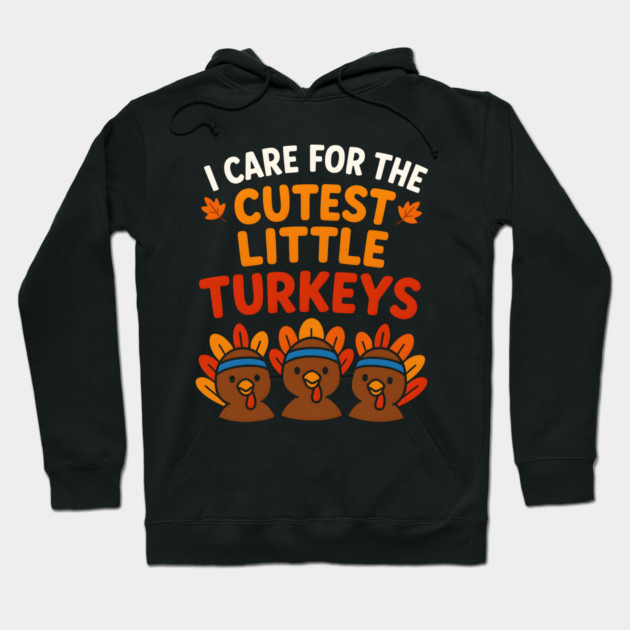 Cutest Little Turkeys Tee Hoodie by norhando